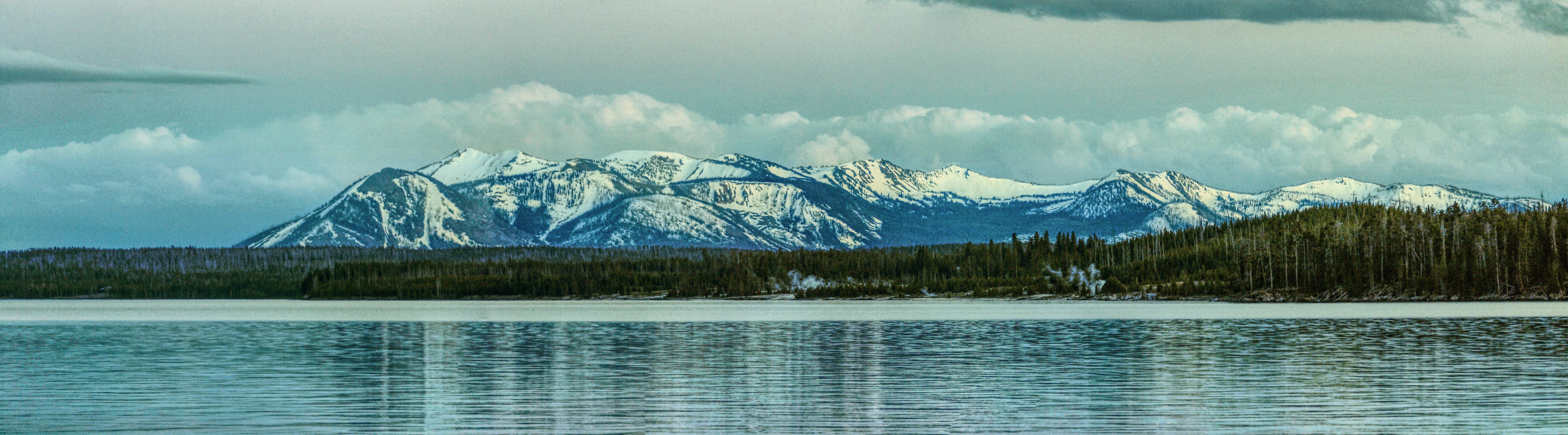 Mountains over Yellowstone Lake